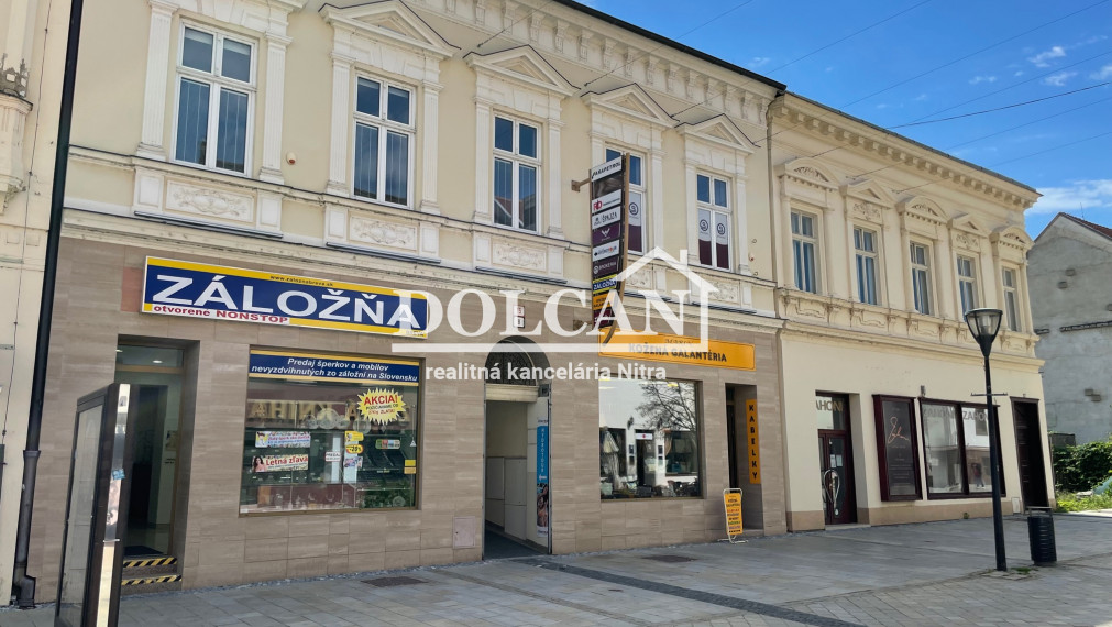 RK DOLCAN dá do prenájmu obchodné priestory na pešej zóne Nitra