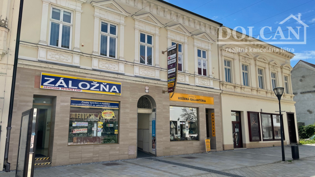 RK DOLCAN dá do prenájmu obchodné priestory na pešej zóne Nitra
